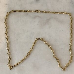 14KT Gold Plated Link Necklace, Brand New 24 INCHES